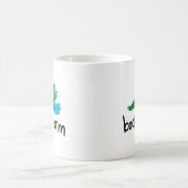 Niedliche Lesemaschine mit Buch lesen Kaffeetasse (Mittel)