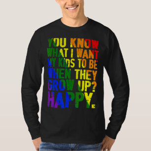 Niedliche LGBT KID-Eltern Sie wissen, was ich für T-Shirt