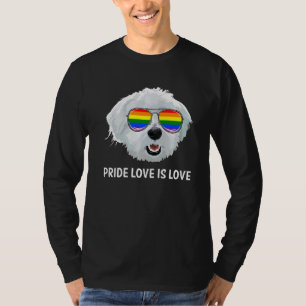 Niedliche LGBT Pride Liebe ist Liebe maltesischen T-Shirt