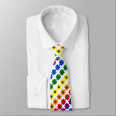 Niedliche LGBT-Proud-Regenbogenbiene und -Blume Krawatte (Gebunden)