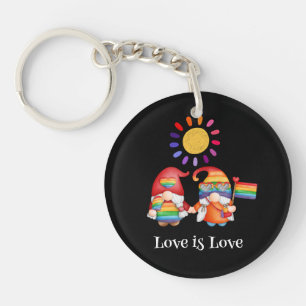 Niedliche LGBTQ-Regenbogenfarben Schlüsselanhänger