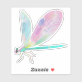 Niedliche Libelle Aufkleber (Blatt)