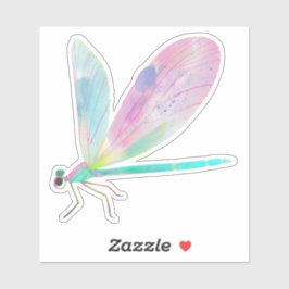 Niedliche Libelle Aufkleber