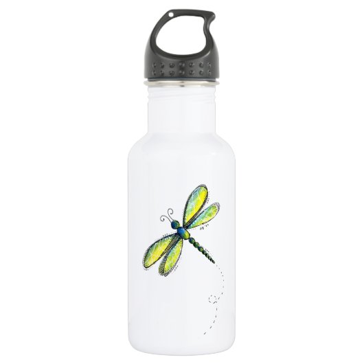 Niedliche Libelle Edelstahlflasche (Vorderseite)