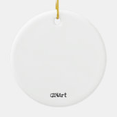 Niedliche Libelle Keramik Ornament (Hinten)