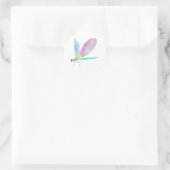 Niedliche Libelle Runder Aufkleber (Tasche)