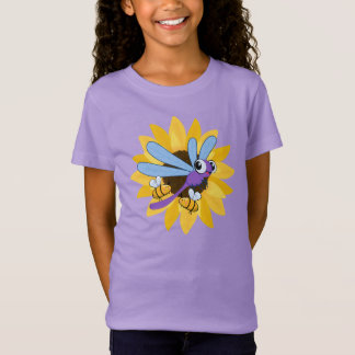 Niedliche Libelle und Bienen T-Shirt