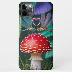 Niedliche Libellen auf einem Pilz - iPhone 11Pro Max Hülle