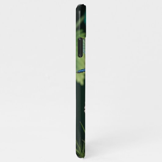Niedliche Libellen auf einem Pilz - iPhone Hülle (Rechte Seite)