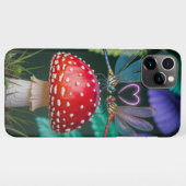 Niedliche Libellen auf einem Pilz - iPhone Hülle (Rückseite (Horizontal))