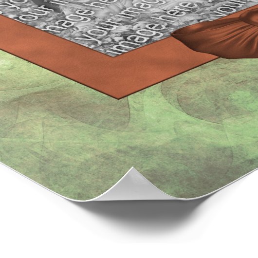 Niedliche Libellen bilden Ihr eigenes Foto Poster (Ecke)