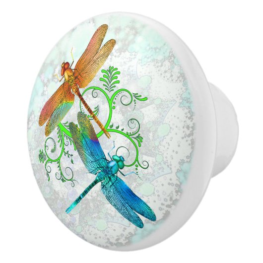 Niedliche Libellen Keramikknauf (Rechts)