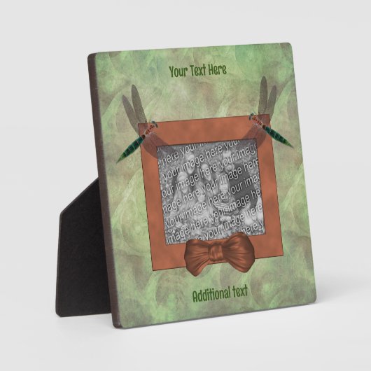 Niedliche Libellen kreieren Ihr eigenes Foto Fotoplatte (Vorderseite)