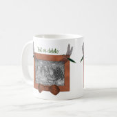 Niedliche Libellen, Personalisierte Foto-Rahmen Kaffeetasse (Vorderseite Links)