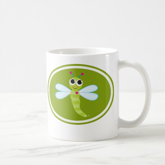 Niedliche Libellen-Tasse Kaffeetasse (Rechts)