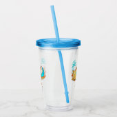 Niedliche Libra-Sonne und Mondskala Acryltrinkbecher (Links)