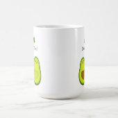 Niedliche Liebe Avocado Freundin Boyfriend Jahrest Kaffeetasse (Mittel)