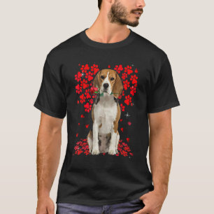 Niedliche Liebe Beagle Hund Valentine Haustier Hun T-Shirt
