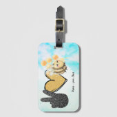 Niedliche Liebe Bienen Gepäckanhänger (Vorderseite Vertikal)