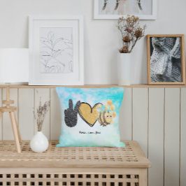 Niedliche Liebe Bienen Kissen