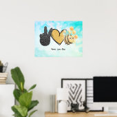 Niedliche Liebe Bienen Poster (Heimbüro)