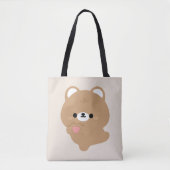 Niedliche Liebe Braunbär Tasche (Vorderseite)