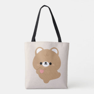 Niedliche Liebe Braunbär Tasche