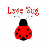 Niedliche Liebe Bug Heart Ladybug<br><div class="desc">Niedlicher Ladybug mit sechs schwarzen Herzen auf den leuchtend roten Flügeln. Sagt "Liebe Bug". Ideal für Kinder und Ladybug Liebhaber!</div>