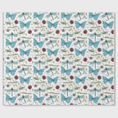 Niedliche Liebe Bug Insekten für Bug Liebhaber Geschenkpapier (Flach)