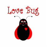 Niedliche Liebe Bug Ladybug Ornament<br><div class="desc">Niedlich lächelnder Ladybug mit Punkts und schwarzen Augenlidern. Sagt "Liebe Bug". Ideal für Kinder und Ladybug Liebhaber!</div>
