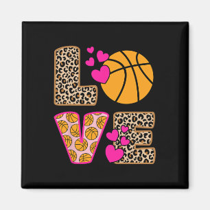 Niedliche Liebe Bysketbyll Leopard Print Women Gir Magnet