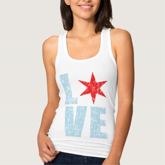 Niedliche Liebe Chicago Tank Top (Vorderseite)