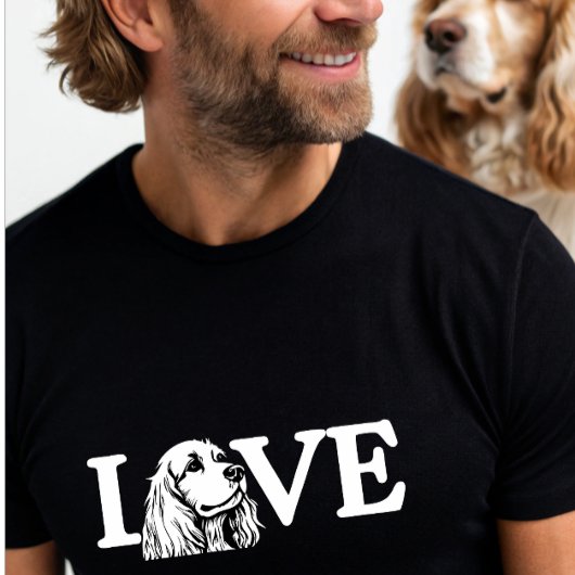 niedliche Liebe Cocker Spanischer Hund T-Shirt