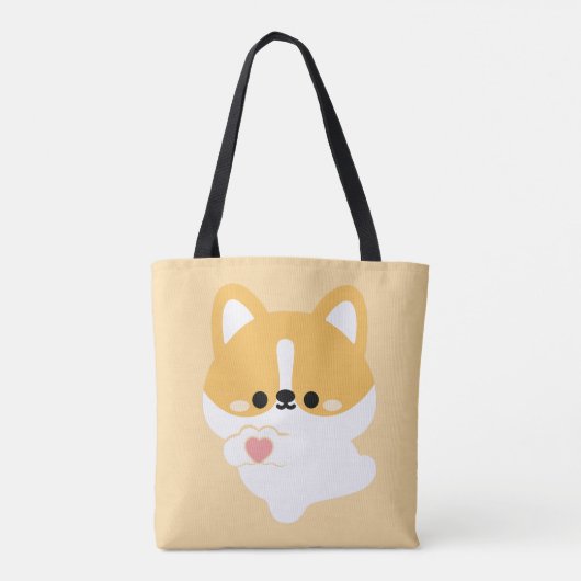 Niedliche Liebe Corgi Tasche (Rückseite)