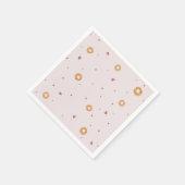 Niedliche LIEBE | Cotton Candy Pink | Serviette (Ecke)