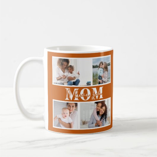 Niedliche LIEBE, DASS DU MAMA Foto Muttertag Kaffeetasse (Links)