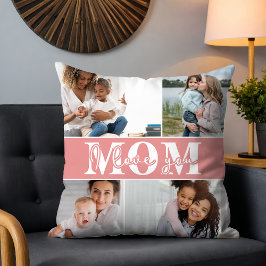 Niedliche LIEBE, DASS DU MAMA Foto Muttertag Kissen