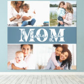 Niedliche LIEBE, DASS DU MAMA Foto Muttertag Leinwanddruck (Insitu (Holzboden))