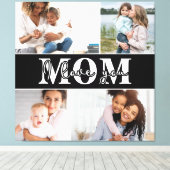 Niedliche LIEBE, DASS DU MAMA Foto Muttertag Leinwanddruck (Insitu (Holzboden))