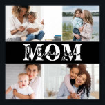 Niedliche LIEBE, DASS DU MAMA Foto Muttertag Poster<br><div class="desc">Niedlich I Liebe You Mama Mother's Day Foto Poster zeigt vier Ihrer Lieblings-Fotos mit dem Text "I Liebe you Mama" in der modernen weißen Typografie. Entworfen von ©Evco Studio www.zazzle.com/store/evcostudio</div>