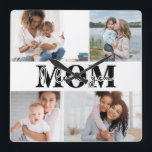 Niedliche LIEBE, DASS DU MAMA Foto Muttertag Quadratische Wanduhr<br><div class="desc">Niedlich I Liebe You Mama Mother's Day Foto Wall Clock zeigt vier Ihrer Lieblings-Fotos mit dem Text "I Liebe you Mama" in der modernen schwarzen Typografie. Entworfen von ©Evco Studio www.zazzle.com/store/evcostudio</div>