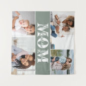 Niedliche LIEBE, DASS DU MAMA Foto Muttertag Wandteppich (Vorderseite (Horizontal))