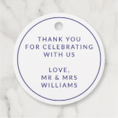 Niedliche Liebe der Anker ist süße Hochzeit der Na Geschenkanhänger (Rückseite)