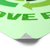 Niedliche Liebe Der Umweltaktivist der Erde Poster (Ecke)