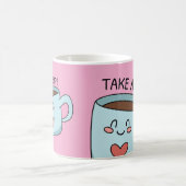 Niedliche Liebe des Bechers zeichnend Kaffeetasse (Mittel)