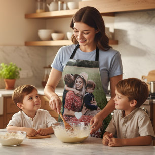 Niedliche Liebe des Herzens Ihr MuttertagsFoto Schürze