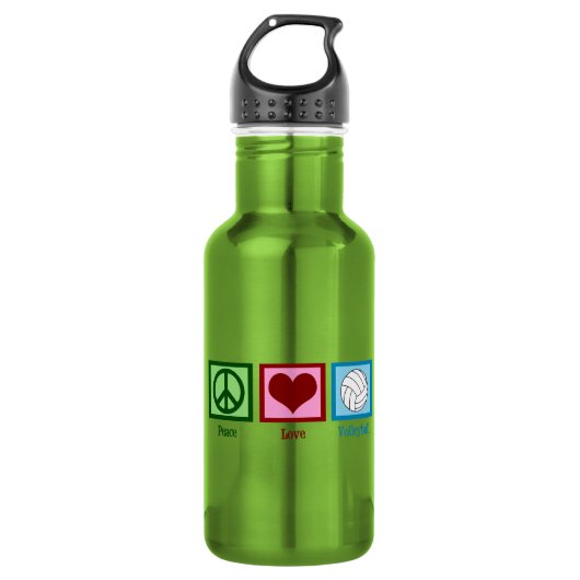 Niedliche Liebe Edelstahlflasche (Vorderseite)