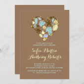 niedliche Liebe Einladung (Vorne/Hinten)