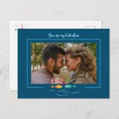 Niedliche Liebe Fisch im benutzerdefinierten Foto Postkarte (Vorne/Hinten)