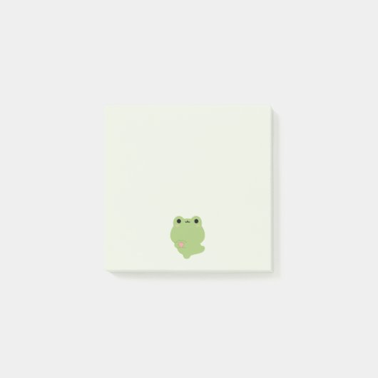 Niedliche Liebe Frosch Post-it Klebezettel (Vorderseite)